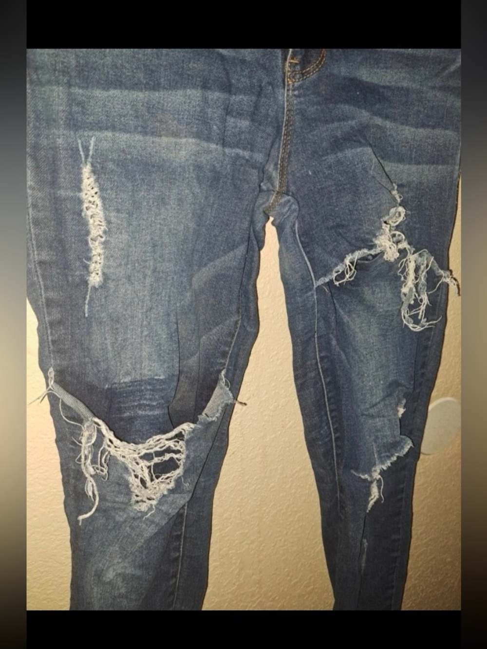 YMI Mid Rise Distressed Jeans - Picture 3 of 5